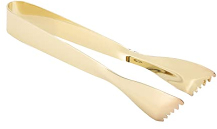 Aumotop Mattång Multipurpose Sockertång Enkelt Grepp för Kök och Bar Rostfritt Stål 1 st. (Guldpläterad)
