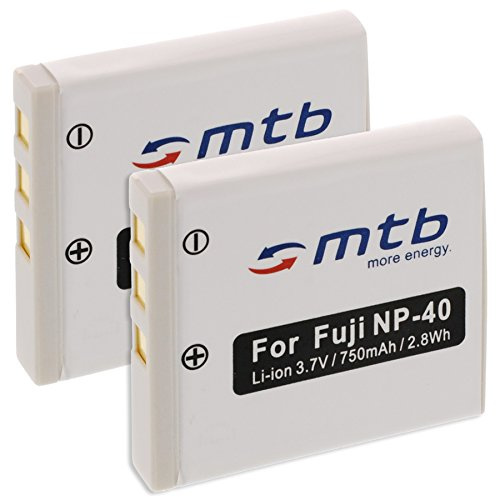2X Akku kompatibel mit FujiFilm NP-40 / Pentax D-Li8, D-Li102 / Samsung SLB-0737/0837... (Siehe Liste)