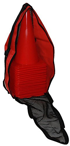 Agility Hundesport - 20er Set Markierkegel mit Tragetasche, 30 cm, Farbe: rot