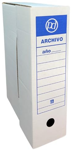 Papeles Distrimar Caja archivo definitivo tamaño folio 350x255x100 mm (25 unidades)