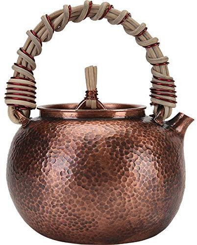 Handgefertigte kleine reine Kupfer-Teekanne, eine Kupferhaut, um eine Kupferflasche, unbeschichteter Kesselkaffee-Kupfer-Topf herzustellen