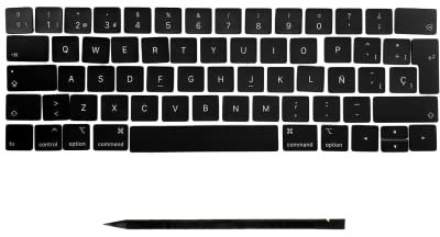 Botones de repuesto para MacBook Pro 13 15 (2018-2019) A1989 A1990 A2159 ES-Layout QWERTY ISO Español