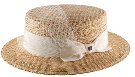 B Couture - Boater Kreissäge Strohhut Damen Daphnée - Size 56 cm - naturel2