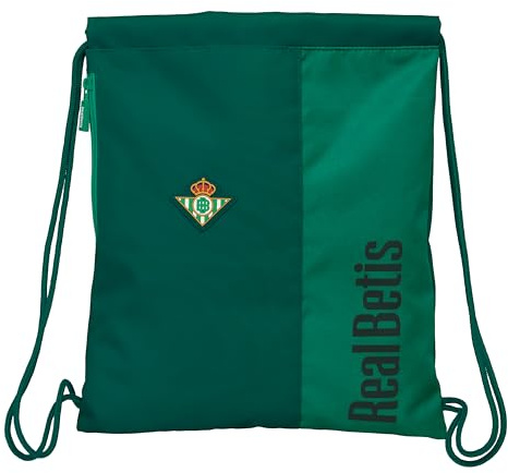 Safta REAL BETIS BALOMPIÉ - Mochila Saco Deportivo, Cierre de Cordones, Mochila, Ideal para Niños de Diferentes Edades, Cómoda y Versátil, Calidad y Resistencia, 35x45 cm