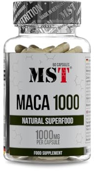MST Maca 1000 mg hochdosiert – Maca Pulver aus Peru – rein pflanzlich – veganes Nahrungsergänzungsmittel – für Männer und Frauen – Made in Germany (60 Kapseln)