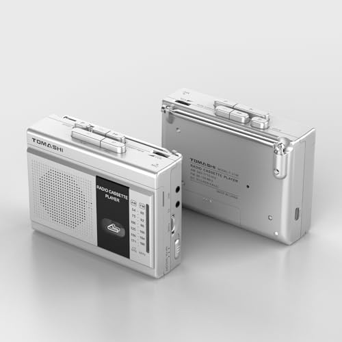 TOMASHI Cassette Player Tape Recorder FM AM Radio with Built-in Speaker,Microphone F-315B