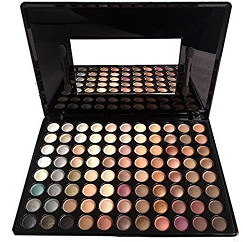 MKNZOME Palette di Ombretti Naked da 88 Colori, Kit Regalo per il Trucco Nude, Tonalità Neutre Marrone Scuro Bronzo, Tonalità Nude Opache e Glitterate, a Lunga Tenuta Waterproof e Altamente Pigmentato