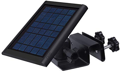 Dachrinnenhalterung für Ring Solarpanel, Außenkamera Halter für Ring Stick Up Cam & Ring Outdoor Camera Plus, verstellbare Ständer Gutter Mount für Ring Kamera & Solarpanel, Schwarz