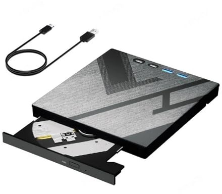 7-i-1 Extern Blu-ray Optisk Enhet For Bärbar Dator USB 3.0 Typ-C DVD CD-RW-spelare Bärbar Brännare Med SD/TF-kortplats LäTt Att AnväNda