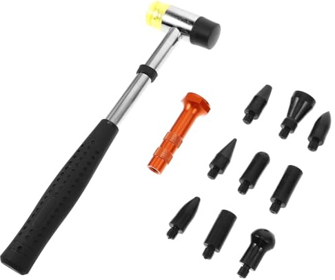 JHKNNK Kleines Dellen Reparaturset mit Gummihammer und Spitzen Werkzeug zur Karosserieinstandsetzung für Pkw und Werkstattgebrauch