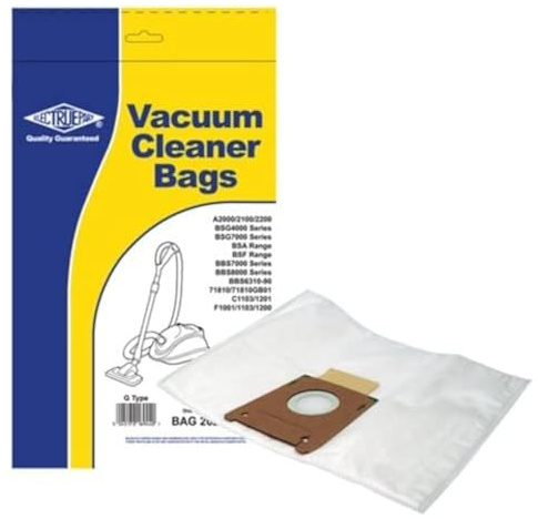 Electruepart Bosch Type G Filter- Flo Synthetic Vacuum Cleaner Dust Bags (Pack of 5)