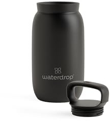 waterdrop® All Purpose Thermobecher 400ml. isolierte Edelstahl Thermosflasche. 24h kalt - 6h/12h heiß. auslaufsicher & bruchsicher Kaffeebecher to go