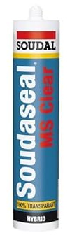 Soudaseal MS Clear - Soudal Hybrid Polymer Kleber Dichtstoff - 290ml Kartusche transparent