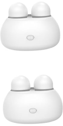 Healeved 2pcs Electric Lens Cleaner for Home Portable Automatic Contact-Lens Washer for Glasses and Contacts White