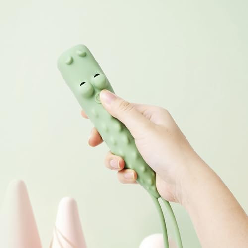 YZYOE Nuovo Crocodile Ricaricabile LED Torcia Elettrica, Cute Animal Shaped Silicone Torcia Elettrica, Premere a lungo per regolare la luce creativa di illuminazione esterna portatile di luminosità.