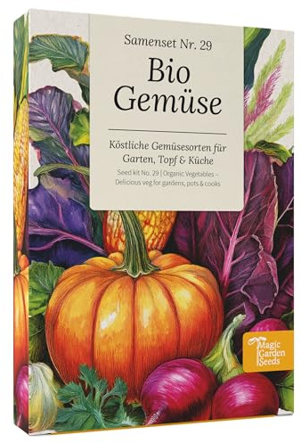 Magic Garden Seeds Semillas ecológicas para autosuficiencia 9 hortalizas