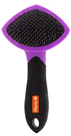 HARTZ, Groomer's Best Small Slicker Brush for Cats and Small Dogs, Black/Violet, 1 Count