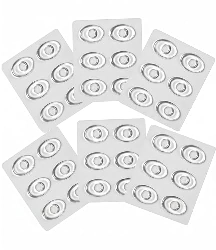 36 pezzi di cuscinetti adesivi ad anello ovale per i piedi,gel silicone trasparente, utilizzabili come protezione e contro il dolore all'interno delle scarpe o come trattamento per l'alluce valgo