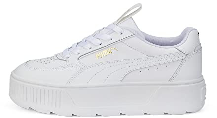 PUMA Women's KARMEN REBELLE Sneaker, Puma White-Puma White, 6.5