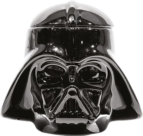 Pyramid International Taza 3D de Star Wars (Darth Vader) Taza de café de cerámica de 14 onzas, Regalos de Star Wars para Hombres y Mujeres, mercancía Oficial, Negro, 12 x 14 x 16 cm