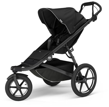 Thule Urban Glide 3 Single Child All-Terrain Stroller, Full-Suspension System, Air-Filled Tires, Upright seat with Adjustable Recline and Built-in legrest