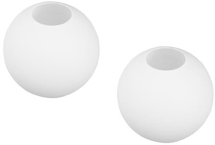 OSALADI 2pcs Glass Globes for Light Fixtures Frosted Glass Lamp Shade Replacement Ceiling Light Cover Lampshades for Pendant Lmaps, 8X8cm
