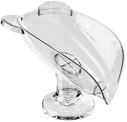Jabonera con ventosa – Jabonera con ventosa, estuche de barra de jabón vaciable | Jabonera para baño | Jabonera extraíble sin taladrar, caja de jabón para encimera de baño, 4,57x