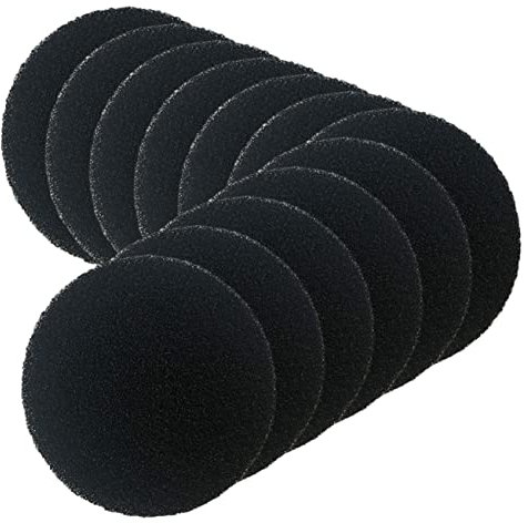 Cabilock 12st Filter-ersatzwatte Erfrischer Müll Wasser Zusammenklappbar Holzkohle Luft Ofen Behälter Deckel Tank Fisch Schwarze Tonne Liner Papierkorbfilter Kohlefilter Schwamm Black