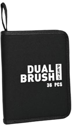 Amagogo Étui à crayons de couleur à plusieurs compartiments, rangement pour fournitures artistiques, étui à feutres zippé, pour stylos aquarelle, idéal pour, 36 Trous