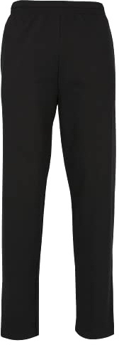 Fruit of the Loom Mens Open Hem Jog Pants/Jogging Bottoms (L) (Black)