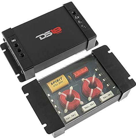 DS18 PRO-CFX 2-Way Car Audio Passive Crossover, Great for Tweeters & Mid-Range Speakers - Power Handling Up to 300 Watts (2 Pack)