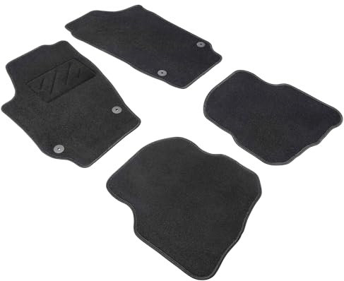 WALSER Comfort Auto Teppiche für VW Polo 2001-2009, Polo IV 2002-2009, CrossPolo 2006-2009, 100% passgenaue Auto Fußmatten Made in Europe, Fußmatte Auto, Autoteppich Auto, Fussmatten Auto