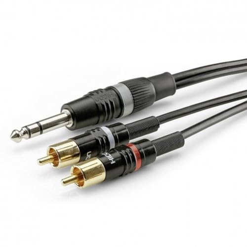 Sommer Cable HBP-6SC2-0150 Câble de raccordement audio jack/RCA [2 fiches RCA – 1 x fiche jack 6,3 mm (stéréo)] 1