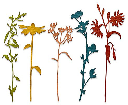 Sizzix Thinlits Die 665221 Wildflower Stems #3 by Tim Holtz 5 Pack
