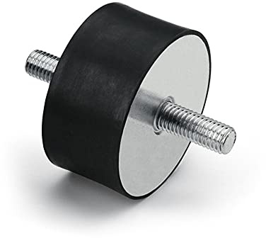 DOJA INDUSTRIAL | Klimaanlage Gummipuffer M8 | Gewinde-Gewinde 25x20 | PACK 4 | Klima Silentblock | Klimageraet Anti Vibration Gummilager | Wandhalterung Gummi Stossdaempfer | Antivibrationsfuesse