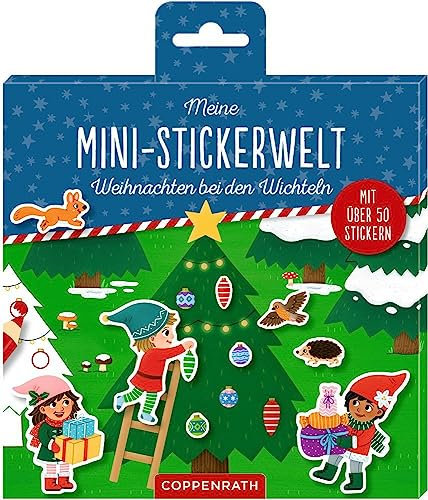Meine Mini-Stickerwelt - Weihnachten bei den Wichteln: Mit über 50 Glitzer-Stickern