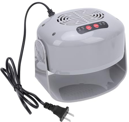 Luft Nageltrockner, 300 W, 600 W, 2 Einstellbare Gänge, Drehbarer Heiß- und Kalt Nageltrocknungsventilator mit Automatischem Sensor, Schnell Trocknender Nagel Lüftertrockner für
