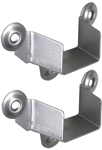 cyclingcolors 2x Bettverbinder Bettwinkel Eckverbinder Verbindungswinkel aus Metall 92x29x32mm Einhängebeschlag Mittelbalkenverbinder Bettbeschlag