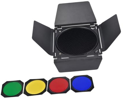 NUOBESTY 1 Set Baffle Diffusore e Filtri Colorati per Illuminazione Professionale Adatto per Lampade per Foto e Video