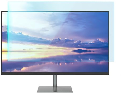 WSDAV Pellicola Protettiva per Schermo HD Anti-Luce Blu per Monitor LED PC da 15-18,5 Pollici con Diagonale, Filtro Anti-Luce Blu e Protezione UV per Gli Occhi,15in 4:3
