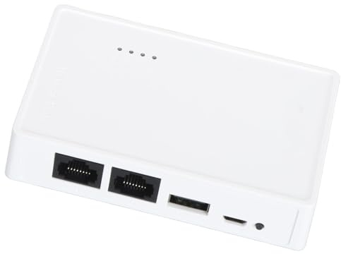 Socobeta USB-Wireless-Druckserver 480 Mbit/s mit LAN-Brücke für Window und OS X, Unterstützt Kabelgebundene und Eigenständige Modi