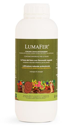 LUMAFER® Concime Antilumaca Concentrato 1 Kg | Anti Lumache per Orto, Giardino e Piante | Repellente Lumache e Limacce con Ferro e Umati | Per Uso Fogliare