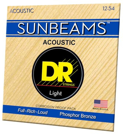 Dr RCA-12 Strings Sunbeam – Phosphor Bronze acousticround Core 12–54