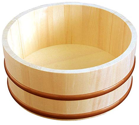 Yamako Natural Wood Made Japanese Bath Bucket 12462