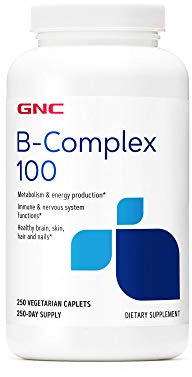 GNC Vitamin B Complex 100 Supplement, Supports Energy, Metabolism and Immune Function, 250 Servings