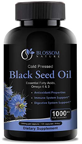 Black Seed Oil Capsules 1000mg - Premium Black Cumin Seed Oil Capsules - Black Seed Oil Liquid Pills - Virgin Cold Pressed Nigella Sativa Oil Pills - Blackseed Oil - 120 Cap (2 Month Supply)