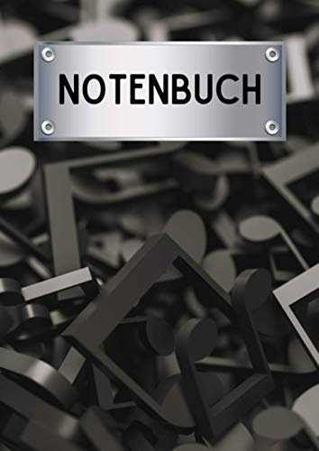 Notenheft Din A4 | 200 Seiten | Blanko Notenbuch | Notenblock | Musik Schreibheft | Notenlinien | Manuskript | Noten selber schreiben | Paperback | Notensystem: Jede Menge Noten.