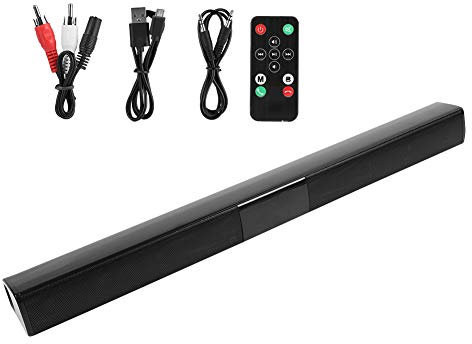 KOSDFOGE Barra de Sonido para TV, Altavoz de TV con Sistema de Sonido Envolvente, Barra de Sonido Bluetooth 4 5W, Altavoz Envolvente Estéreo para Cine en Casa, Caja de Sonido de Alta Potencia