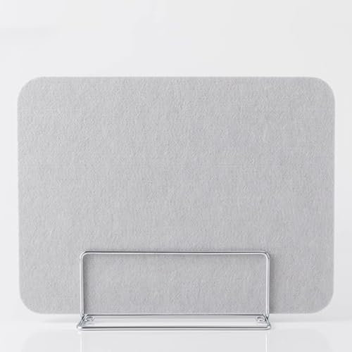 Schreibtisch-Trennwand, schallabsorbierend, Schreibtischplatte für Studenten, Büros, Bibliotheken und Klassenzimmer, reduziert Lärm und visuelle Ablenkungen, Grau, 40 x 30 cm