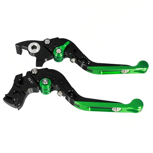 Madlife Garage Bremskupplungshebel Kupplungshebel Bremshebel Brems Kupplung Motorrad Orange für KTM DUKE RC 125 200 250 390 (Grün)